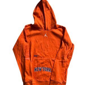 Nike Air Jordan New York Knicks Orange Hoodie EUC Boys XL 18/20